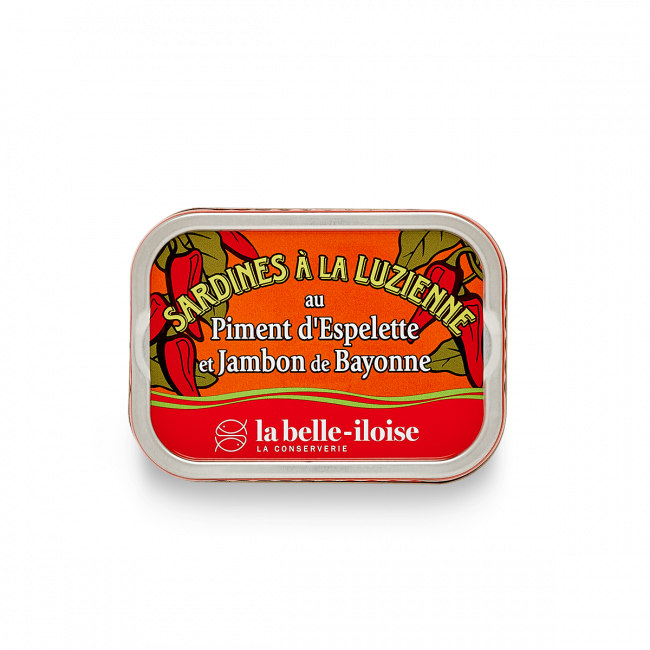 Sardines à la Luzienne au piment d'Espelette et jambon de Bayonne