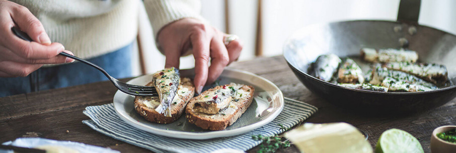 Sardines to be served hot